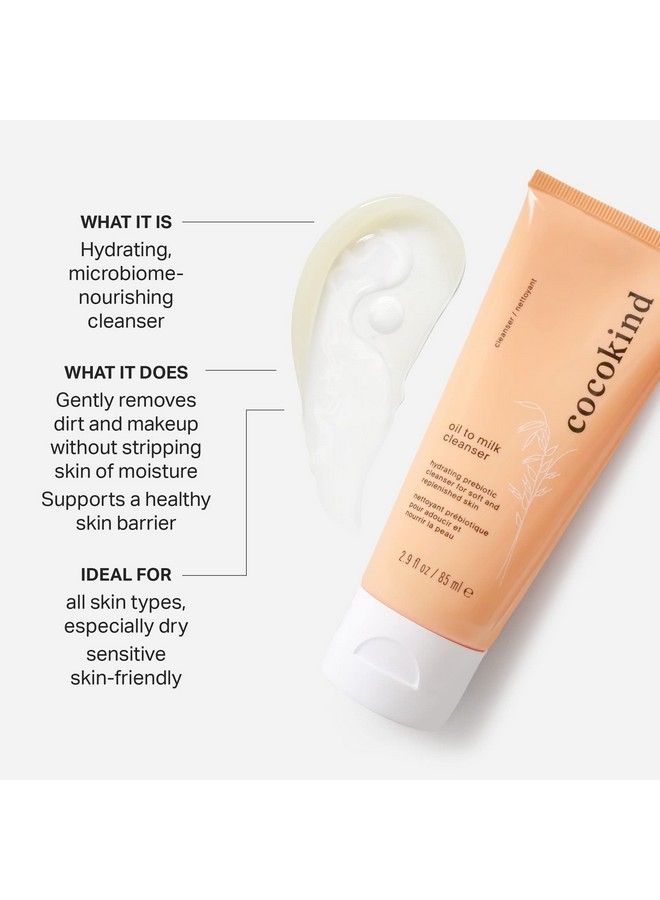 Cocokind Oil To Milk Face Wash Oil Based Cleanser And Oil Makeup Remover Cleansing Oil Cleansing Milk And Cream Cleanser Oil Cleanser For Face - Image 4