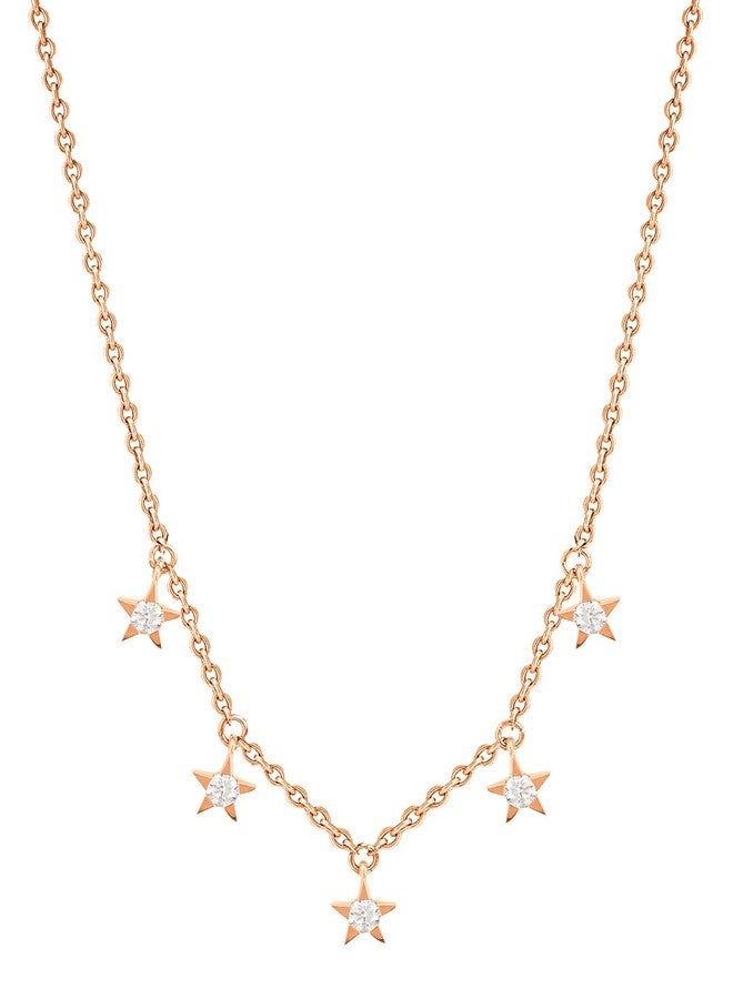 MINUTIAE Minimal Diamond Star Constellation Dangling Plated Charm Choker Fashion Necklace Gifts For Women And Girls - Image 1