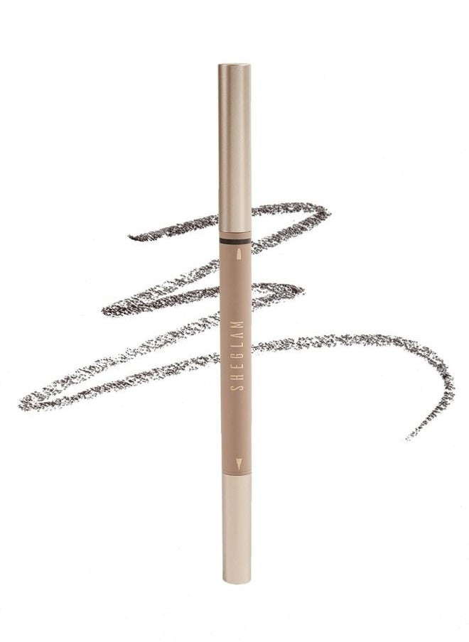 SHEGLAM - Brows On Demand 2-in-1 Brow Pencil - Chocolate - Image 1