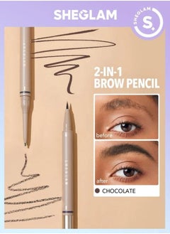 Brows On Demand 2-in-1 Brow Pencil - Chocolate