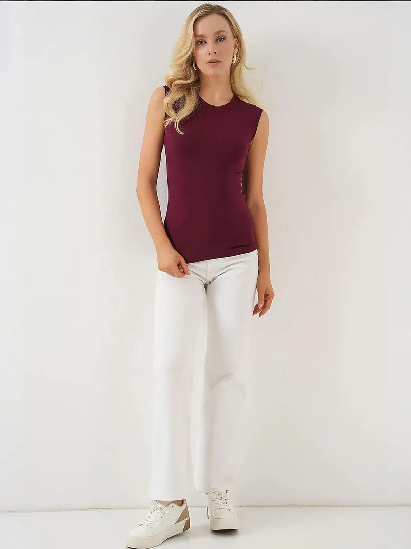 BIG DART BDART Fitted Sleeveless Bodysuit with Crew Neck