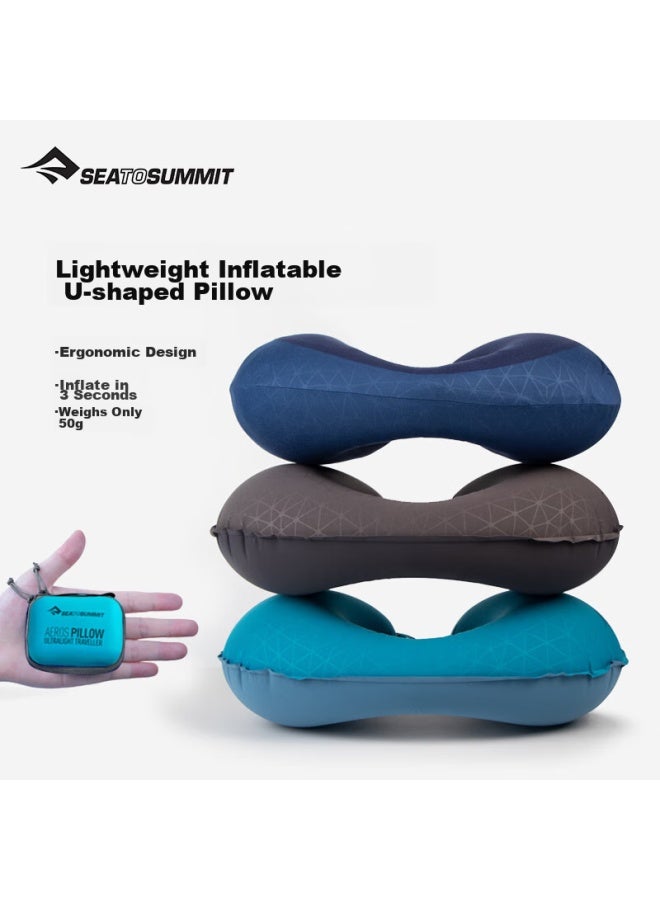 SEA TO SUMMIT Sea To Summit Inflatable Neck Pillow Outdoor Travel Airplane Cervical Support Pillow Portable Business Trip Neck Pillow Air-filled U-shaped Pillow  - Image 2
