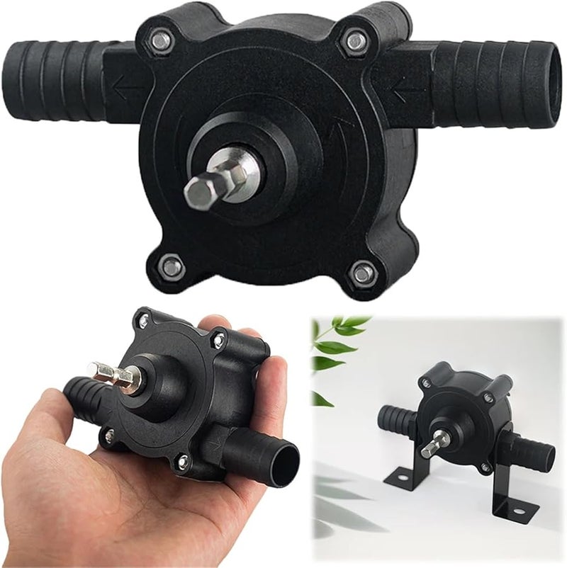 مضخة نقل المياه والزيت المحمولة بالتدريبات للمنزل وحديقة الورشة - Image 4