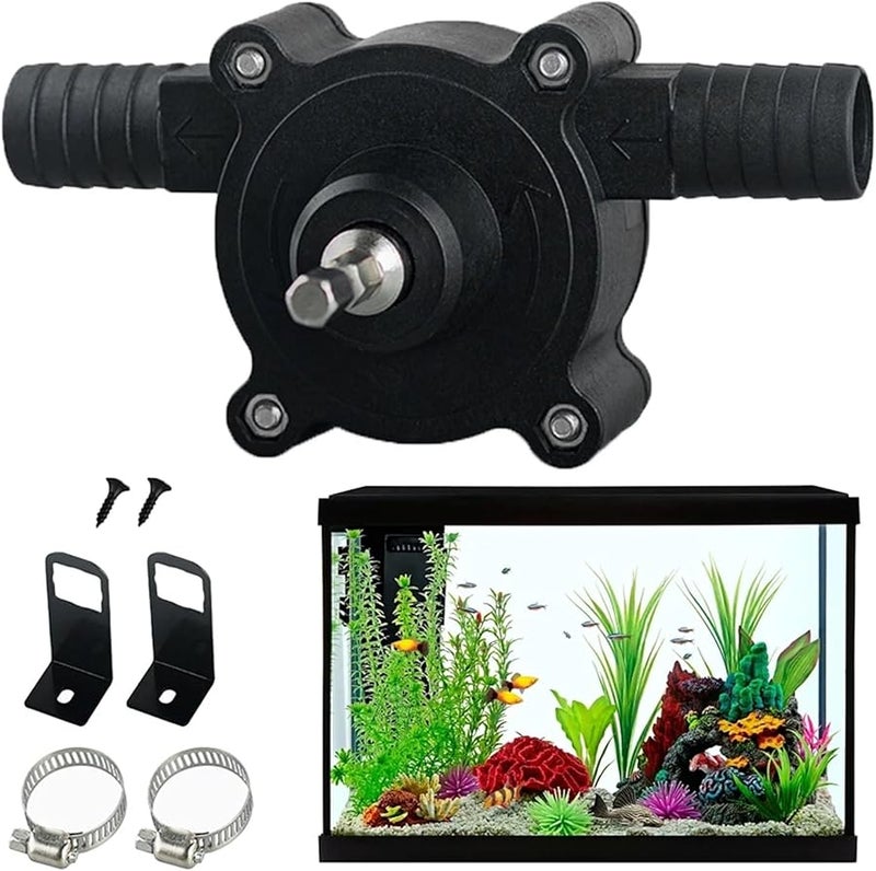 مضخة نقل المياه والزيت المحمولة بالتدريبات للمنزل وحديقة الورشة - Image 3