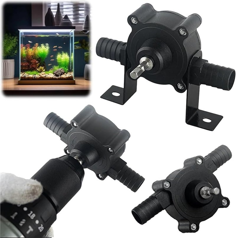 مضخة نقل المياه والزيت المحمولة بالتدريبات للمنزل وحديقة الورشة - Image 5