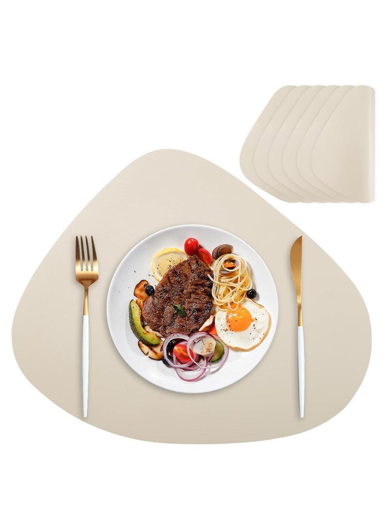 Vparty Washable Two-Sided Leather Tablemats – Stain & Heat Resistant, Non-Slip Placemats for Kitchen, Dining, Parties, Weddings, 45 x 36 CM, Durable and Stylish Protection for Your Tabletop  - Image 1
