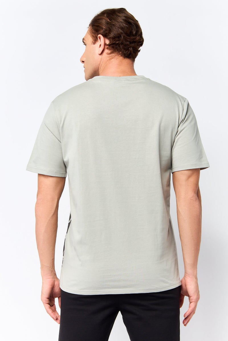 TapouT تي شيرت رياضي للرجال بأكمام قصيرة، لون أخضر حكيم - Image 4