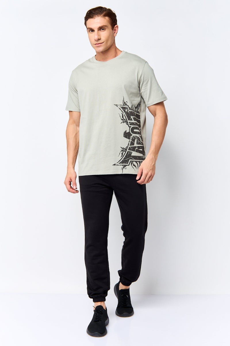 TapouT تي شيرت رياضي للرجال بأكمام قصيرة، لون أخضر حكيم - Image 2