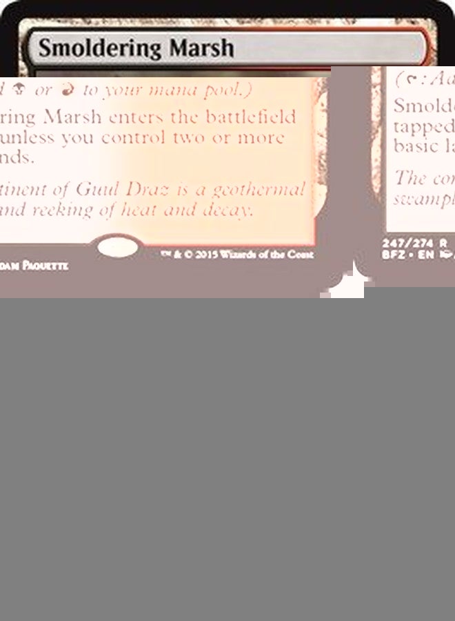 Magic The Gathering - Smoldering Marsh (247/274) - Battle for Zendikar