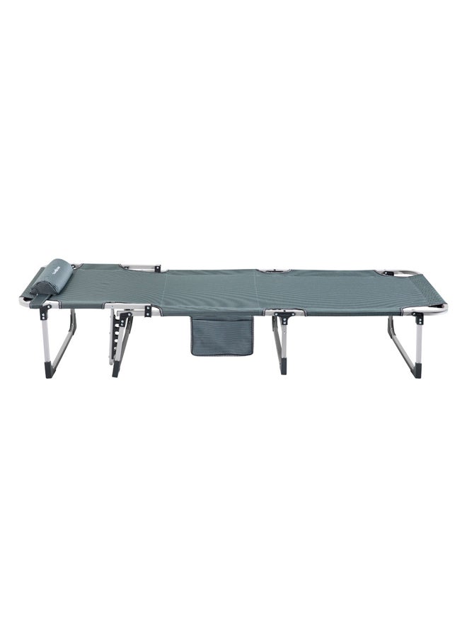 AL SANIDI Camping Cot, Travel Cot for Camping, Gray, Size190*65*30Cm  - Image 3