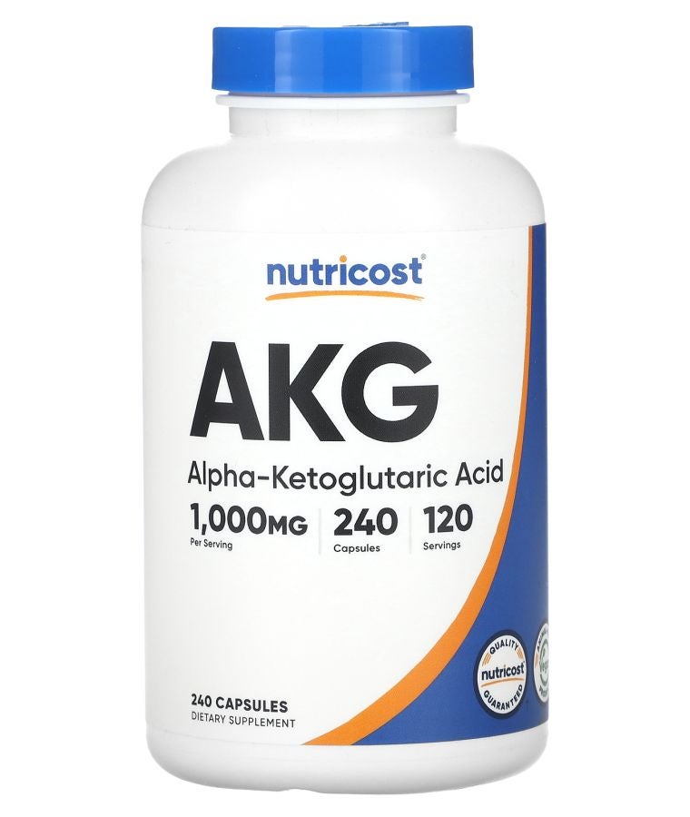 AKG (Alpha-Ketoglutaric Acid) 240 Capsules (500 mg per Capsule)