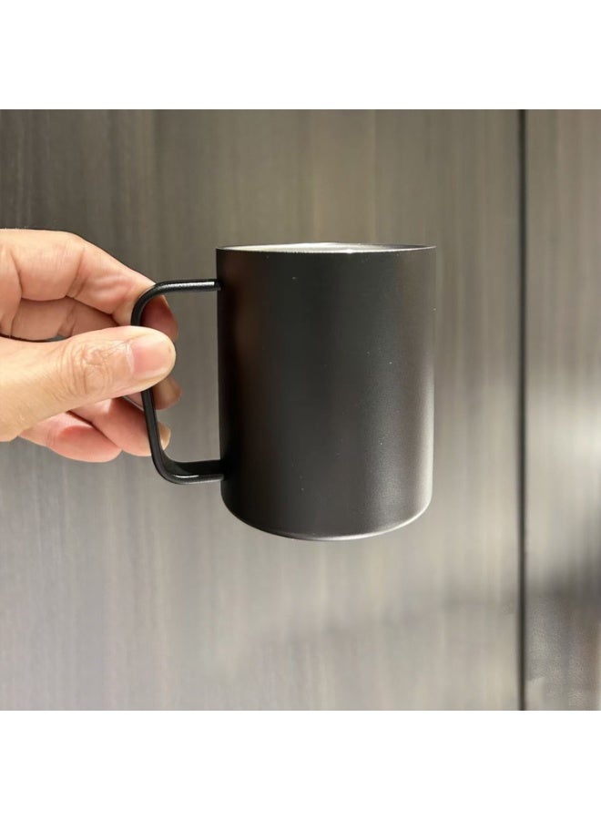 Manful Stainless Steel Matte Black Mug 350ML - Image 4