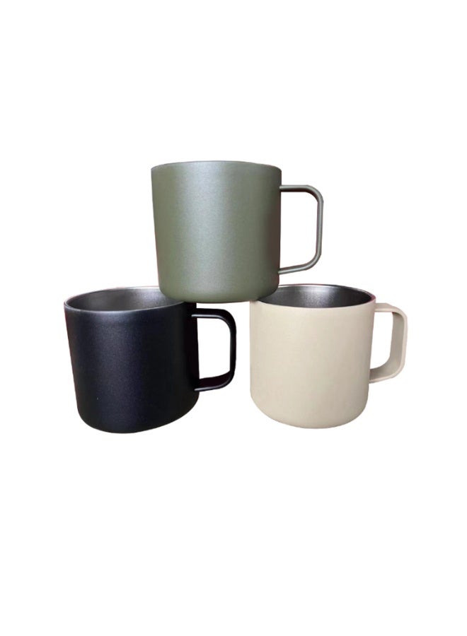 Manful Stainless Steel Matte Black Mug 350ML - Image 5