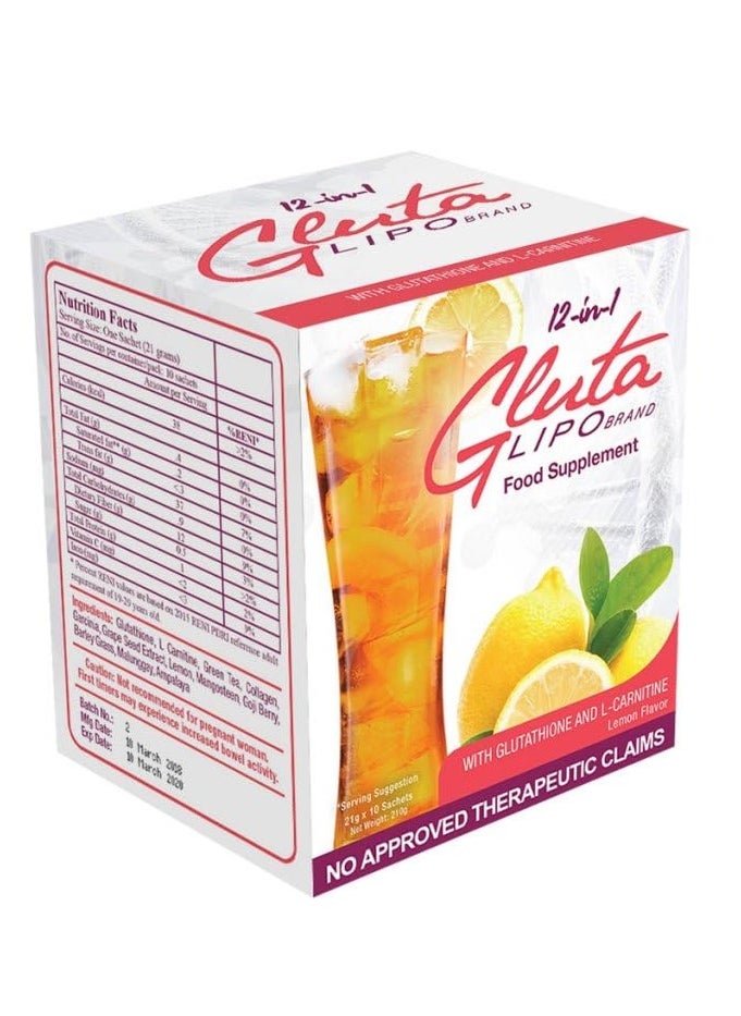 Gluta - Gluta Lipo Transform Your Detox Routine 12-in-1 Food Supplement - Image 1