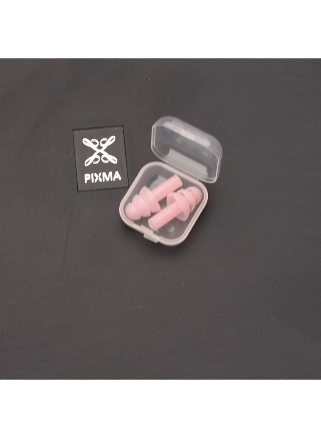 Optional Color Soundproof Dormitory Anti-noise Earplugs Silicone Swimming Anti-snoring Boxed Earplugs Foreign Trade-Color:Jelly Light Pink-(hot Selling) 5 Pairs Affordable Pack