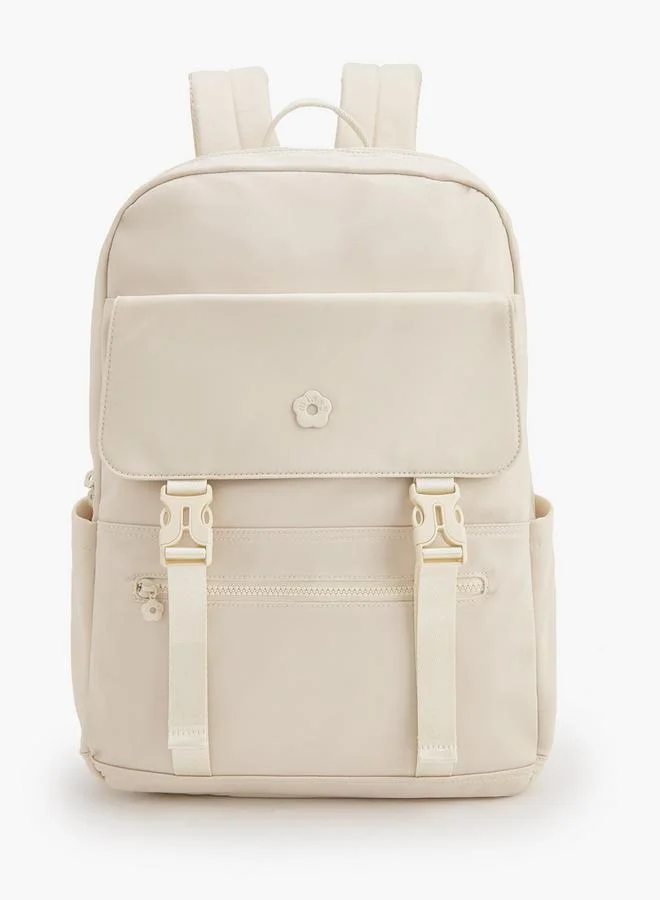 Solid Backpack With Adjustable Shoulder Straps