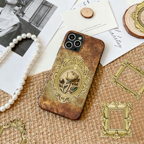 Sdfvsdg 15PCS Vintage Resin Picture Frame Mini Photo Frame Tiny Gold Antique Frames Small Picture Frame Oval Rectangle Wall Hanging for Tabletop Display Home Decor (Gold, Classic) - Image 5