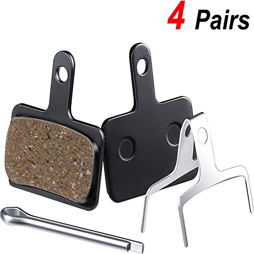 Zonon 4 Pairs Bike Brake Pads Compatible with Trp Tektro Shimano Deore Br-m575 M525 M515 T615 T675 M505 M495 M486 M485 M475 M465 M447 M446 M445 M416 M415 M395(Resin Brake Pads) - Image 4
