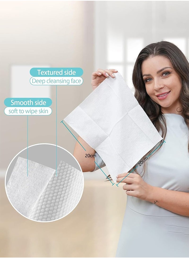 Beirui 100pcs Soft Compressed Towel, Cotton Disposable Cleansing Portable Face Wash Towel for Travel/Beauty/Outdoor Sports 20*22 cm  - Image 4