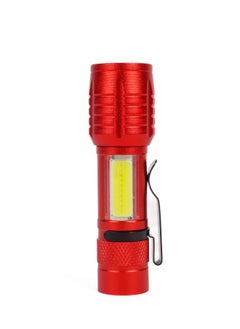 LUSTER Rechargeable and hangable mini flashlight , Red  - Image 1