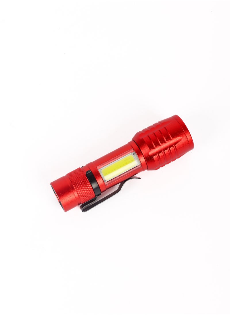 LUSTER - Rechargeable and hangable mini flashlight , Red - Image 1