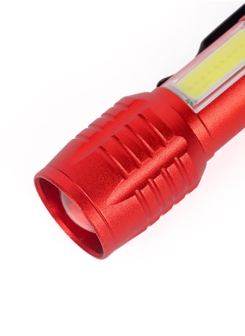 LUSTER - Rechargeable and hangable mini flashlight , Red - Image 1