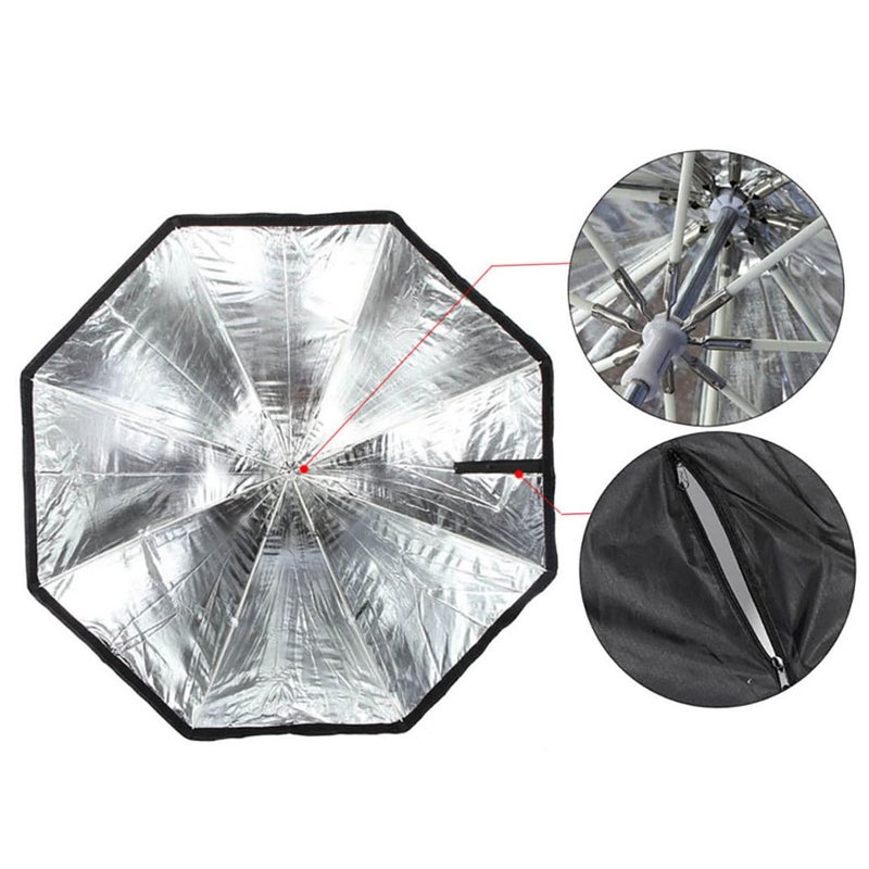 Octagonal Softbox Lighting Modifier Portable Photo Studio Video Photography With Diffuser - Image 5
