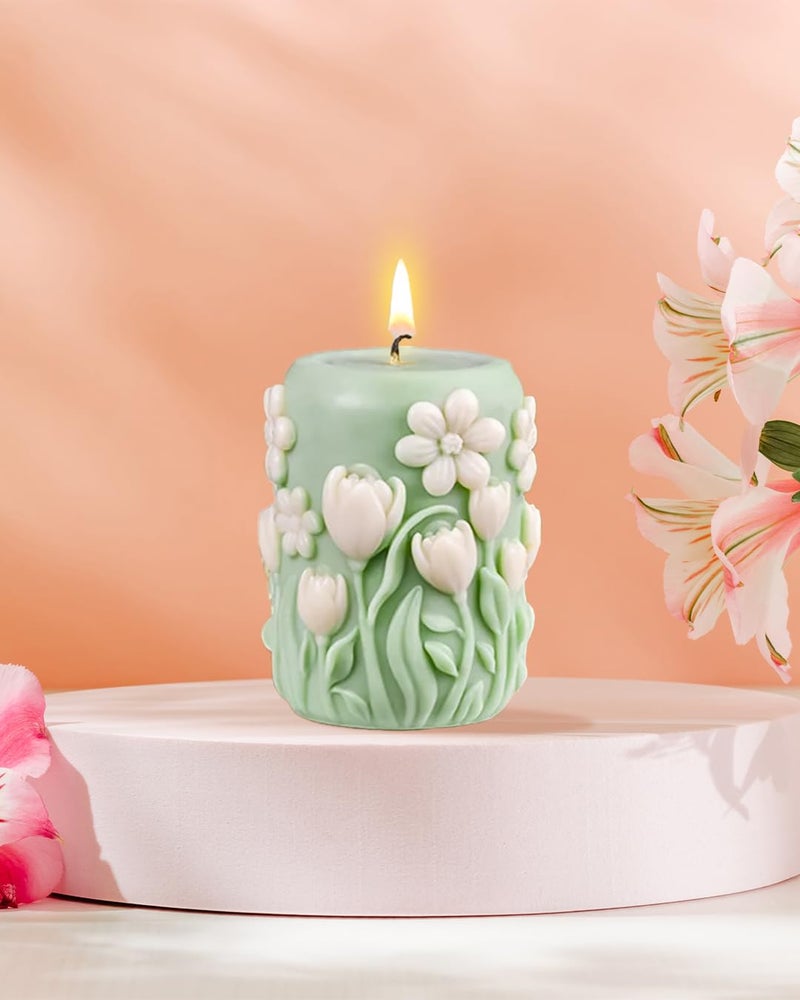 Smello`s Wild Garden Candle Mould, Silicon Mould for Art & Craft (SCM 242) - Image 1