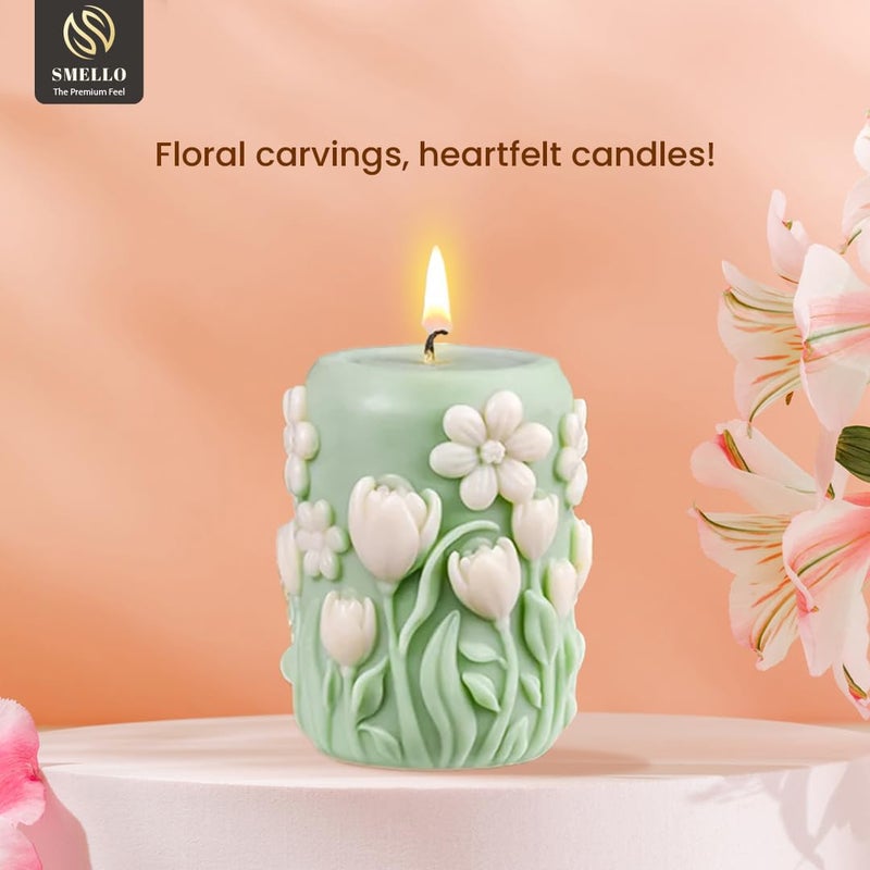 Smello`s Wild Garden Candle Mould, Silicon Mould for Art & Craft (SCM 242) - Image 2