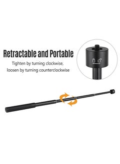Generic Telescopic Stabilizer Extension Rod Max. Length 73cm Aluminum Alloy Pole with 1/4 Inch Screw and Screw Hole for Gimbal Stabilizer zhiyun Feiyu  - Image 2