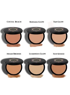 Luxury by Sofia Luxury By Sofia Premium Pressed Bronzer [6 Available Shades] | Natural &Organic Skin Enhancing Ingredients | Hypoallergenic, Highly Pigmented Formula For A Youthful, Sun-Kissed Look (Cocoa Beach)  - Image 2