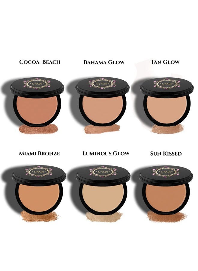 Luxury by Sofia Luxury By Sofia Premium Pressed Bronzer [6 Available Shades] | Natural &Organic Skin Enhancing Ingredients | Hypoallergenic, Highly Pigmented Formula For A Youthful, Sun-Kissed Look (Cocoa Beach)  - Image 2