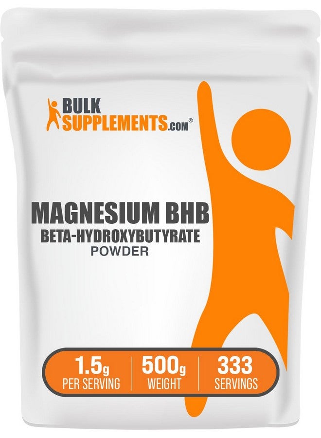BulkSupplements.com Magnesium BHB Powder - BHB Salts, Beta-HydroxyButyrate Powder - Unflavored & Gluten Free, 1.5g per Serving, 500g (1.1 lbs) (Pack of 1) - Image 1