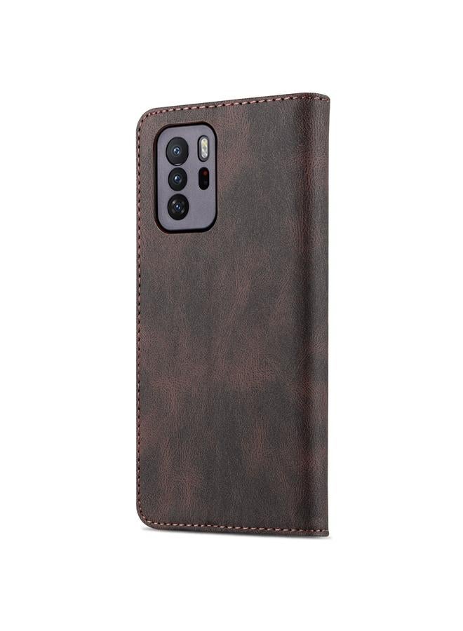 erorex Case For Xiaomi Redmi Note 10 Pro 5G / Poco X3 GT Dream II Skin Feel PU+TPU Horizontal Flip Leather Case with Holder & Card Slots & Wallet - Image 3