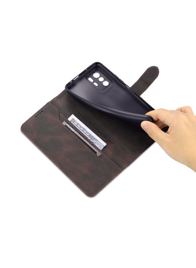 erorex Case For Xiaomi Redmi Note 10 Pro 5G / Poco X3 GT Dream II Skin Feel PU+TPU Horizontal Flip Leather Case with Holder & Card Slots & Wallet - Image 5