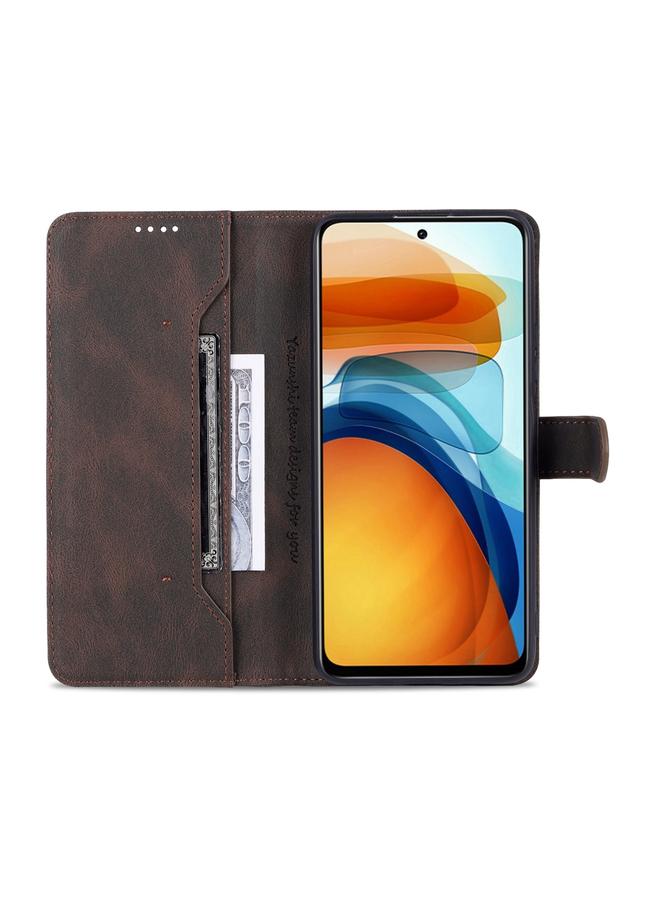 erorex Case For Xiaomi Redmi Note 10 Pro 5G / Poco X3 GT Dream II Skin Feel PU+TPU Horizontal Flip Leather Case with Holder & Card Slots & Wallet - Image 4