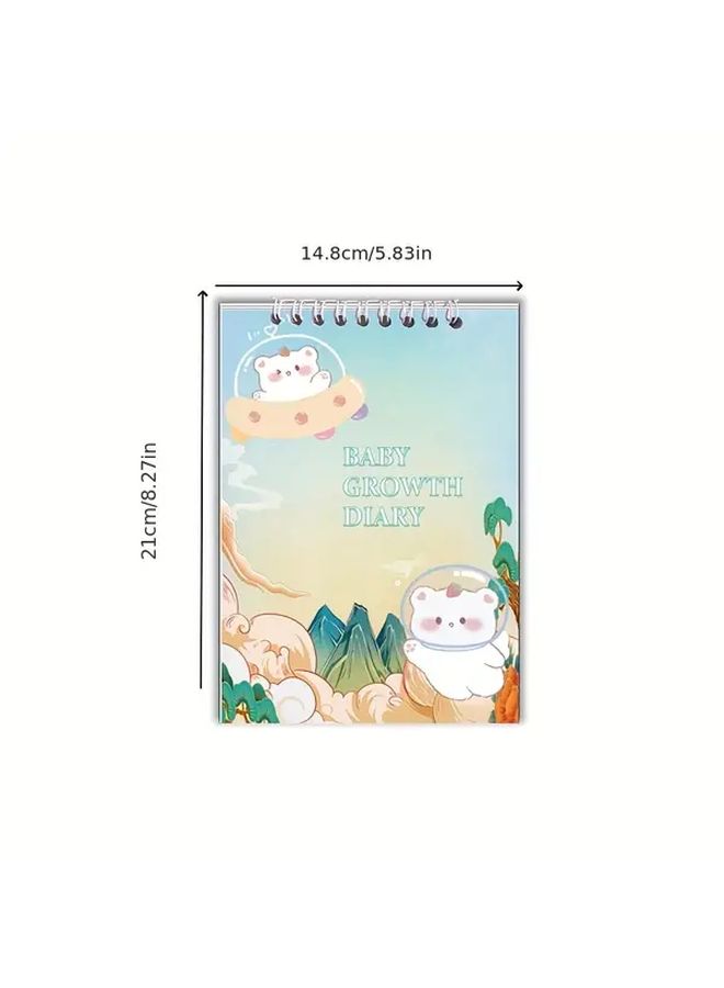 1pc Notebook 30 Pages 3 Styles Animal Patterns Gift Growth Record Book - Image 2