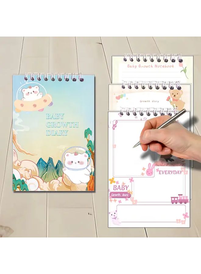 1pc Notebook 30 Pages 3 Styles Animal Patterns Gift Growth Record Book - Image 5