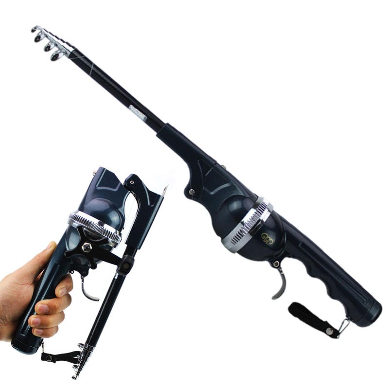 ccsxqy Portable Pocket Fishing Rod & Pole - Collapsible Telescopic Design, Ultra-Compact Foldable Fishing Gear for Travel/Hiking/Backpacking - Image 1