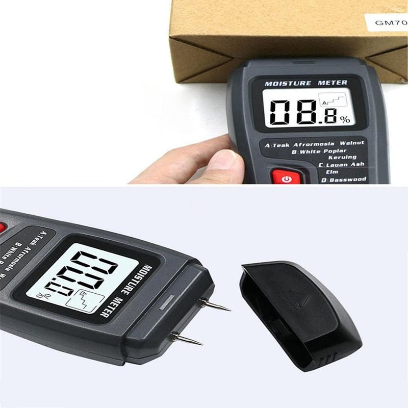 klarako Wood Moisture Meter Digital Logs Moisture Meter Damp Meter/ 099.9% Wood Humidity Tester Detector/Firewood Logs Timber Humidity Measuring Device - Image 3