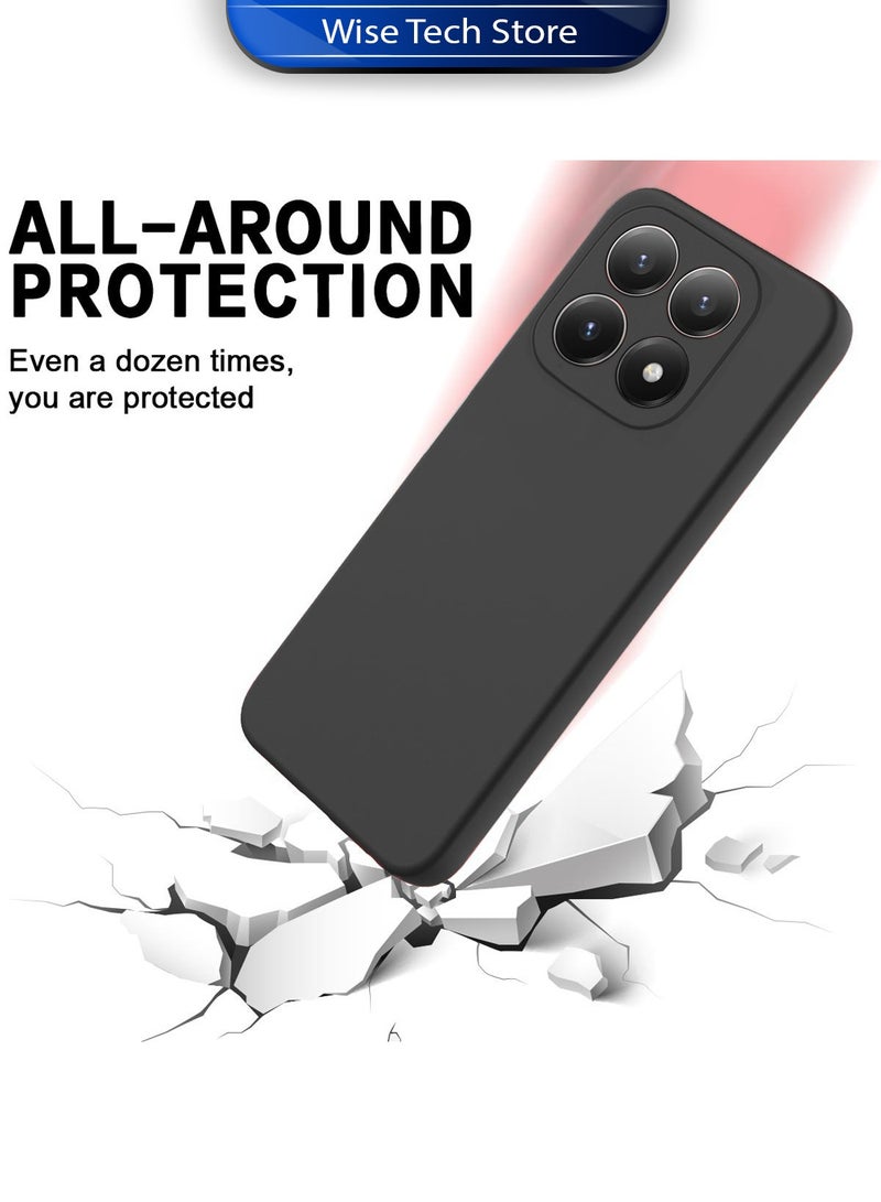 Wtech Xiaomi 17 5G 2025 Soft Liquid Silicone Case Cover (MCRPSN) - Black - Image 3