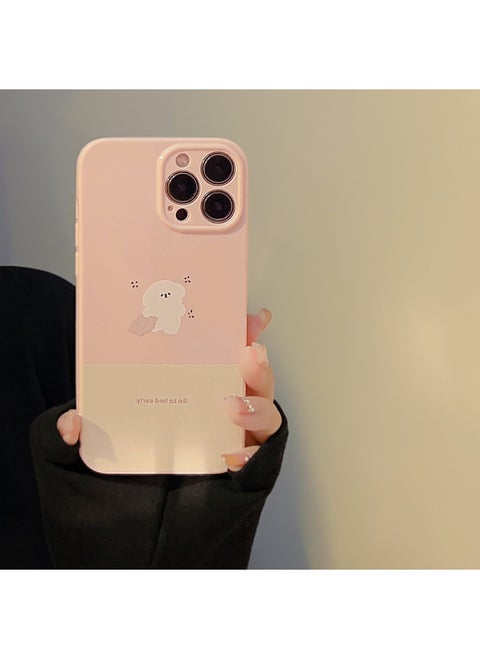 Doodle Oil Painting Puppy For Iphone14 For Apple Mobile Phone Shell 15ProMax Soft Cute Cartoon 13 Set 16 Applicable Full Package-Color:Honey Powder Pillow Dog-Applicable Model:13