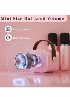 Portable Bluetooth Karaoke Speaker with 2 Wireless Mics – Perfect for Kids & Adults – High-Quality Sound, Wireless Connectivity, LED Lights & Built-In Rechargeable Battery – Ideal for Parties, Singing, and Family Fun - pzsku/ZDF2DA34B30E7BD10BEA6Z/45/_/1737452878/9b04b672-ccaa-467b-84fb-37c0331a3d7e