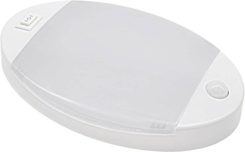 FACON Oval RV Motion Sensor Light - 4W 280LM Warm White (3400K) 12V RV Interior Lighting, LED Ceiling Dome Lights for RV Camper Motorhome Boat - Image 1