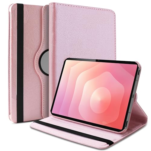 TGK 360 Rotatable Flip Cover for Samsung Galaxy Tab S11 Case 11 inch 2025, Galaxy Tab S10 Lite / S10 FE / S9 FE 10.9 inch / S9 11 Inch 2023 (Rose Gold) - Image 1