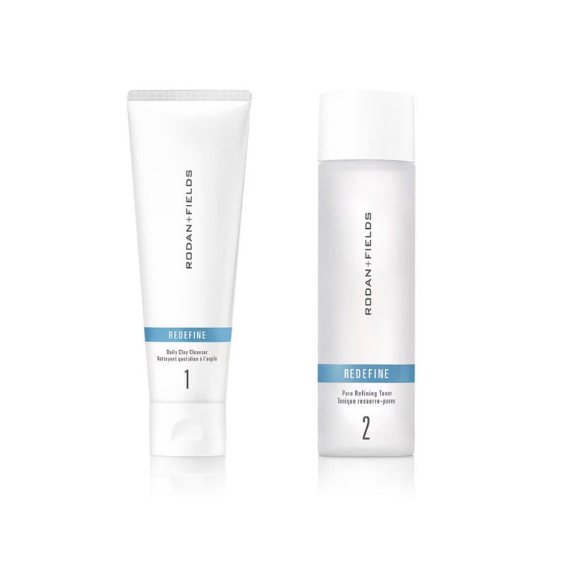 RODAN FIELDS Redefine Daily Clay Cleanser and Redefine Pore Refining Toner Bundle