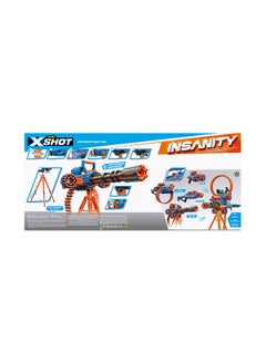 Zuru X-Shot Insanity-Motorized Age Fire Gatling Gun With Tripod  - Image 2
