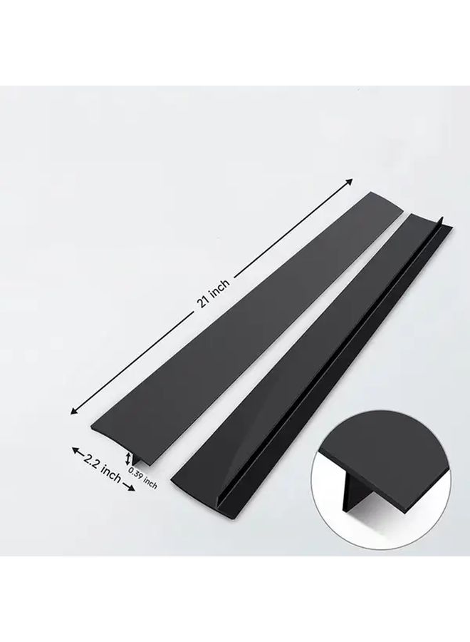 White Integrated Cooktop Gap Blocker Kitchen Countertop Seam Filler 1 Pack - Image 3