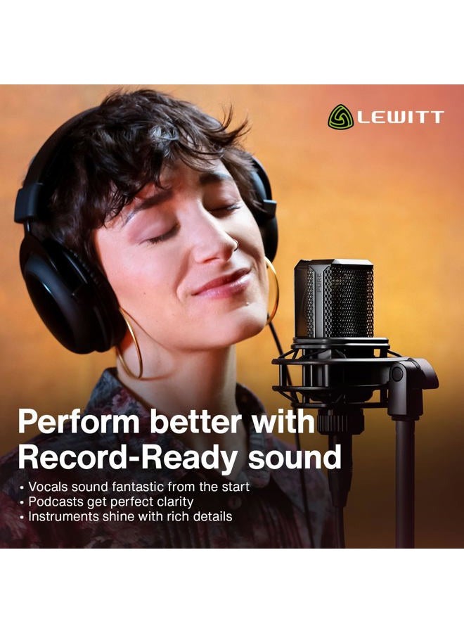 Lewitt ميكروفون مكثف Lct 440 Pure XLr لتسجيل الصوت والغناء والآلات والبث المباشر - Image 5