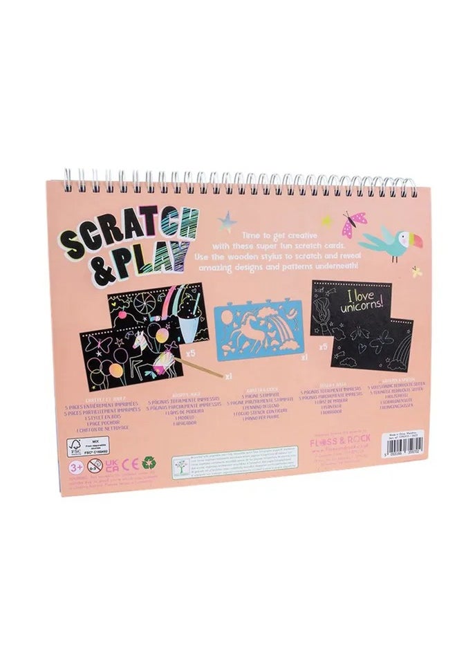 Floss & Rock - Floss & Rock Fantasy Scratch & Play - Creative Scratch Art Set for Kids - Image 1